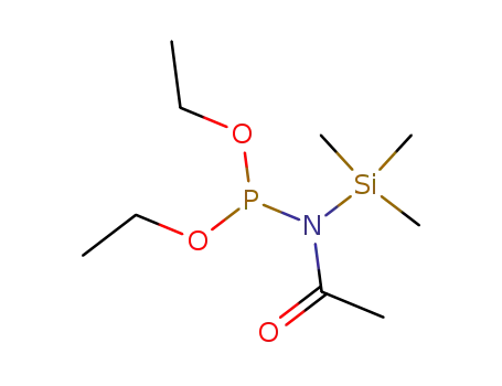 Molecular Structure of 58068-57-8 (diethyl acetyl(trimethylsilyl)phosphoramidite)