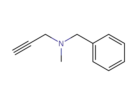 Molecular Structure of 555-57-7 (N-METHYL-N-PROPARGYLBENZYLAMINE)
