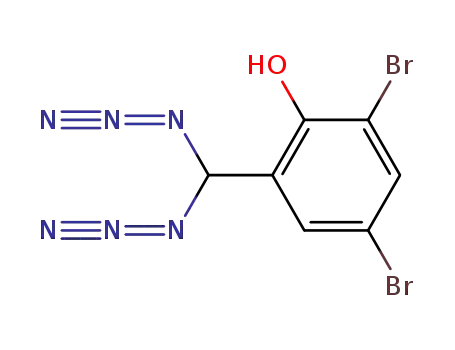 Molecular Structure of 505093-10-7 (2-diazidomethyl-4,6-dibromo-phenol)