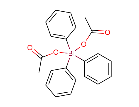 Molecular Structure of 28899-97-0 (triphenylbismuth(V) diacetate)