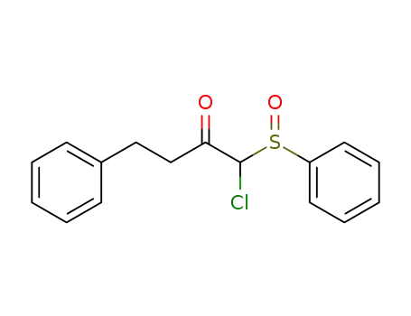 Molecular Structure of 162147-97-9 (2-Butanone, 1-chloro-4-phenyl-1-(phenylsulfinyl)-)