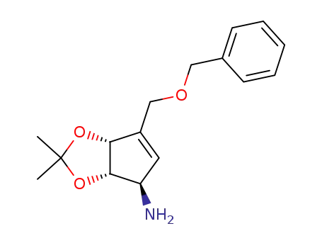 (1R,4R,5S)-(-)-1-amino-3-<(benzyloxy)methyl>-4,5-O-isopropylidene-2-cyclopentene