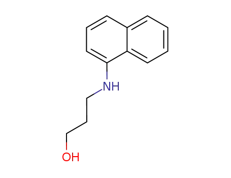 Molecular Structure of 6628-35-9 (3-(naphthalen-1-ylamino)propan-1-ol)