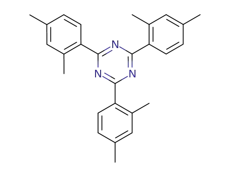 Molecular Structure of 14117-13-6 (2,4,6-tris-(2,4-dimethyl-phenyl)-[1,3,5]triazine)