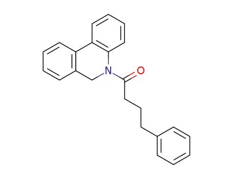 Molecular Structure of 80554-69-4 (1-(6H-Phenanthridin-5-yl)-4-phenyl-butan-1-one)