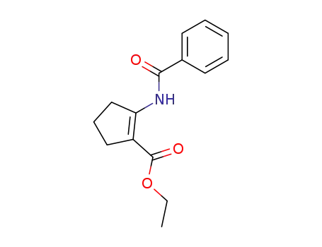 Molecular Structure of 18227-13-9 (2-Benzamido-cyclopent-1-en-carbonsaeure-ethylester)