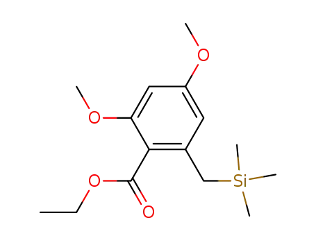 Benzoic acid, 2,4-dimethoxy-6-[(trimethylsilyl)methyl]-, ethyl ester