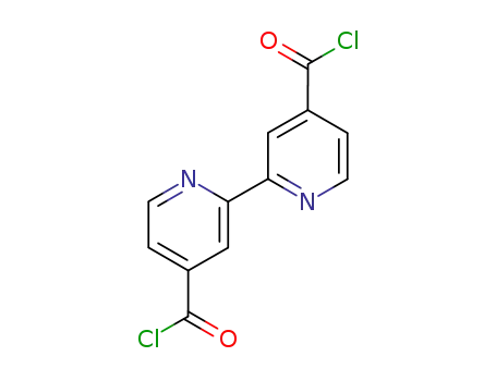 Molecular Structure of 72460-28-7 (2,2'-bipyridyl-4,4'-dicarboxylic acid chloride)