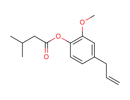 Molecular Structure of 61114-24-7 (4-allyl-2-methoxyphenyl isovalerate)