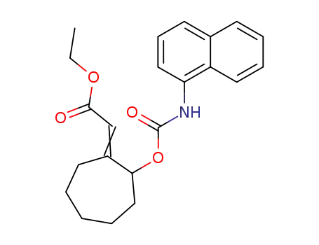 Acetic acid, [2-[[(1-naphthalenylamino)carbonyl]oxy]cycloheptylidene]-,
ethyl ester