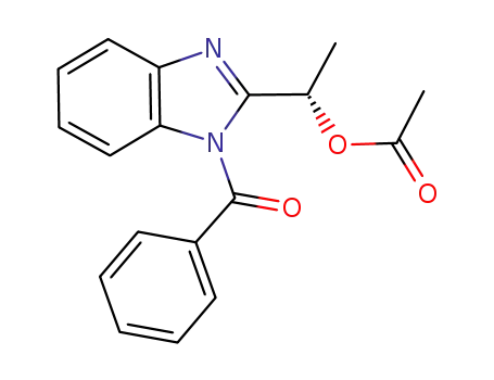 (S)-1-benzoyl-2-(α-acetoxyethyl)benzimidazole