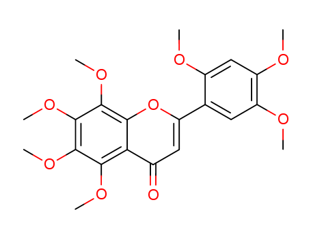 4H-1-Benzopyran-4-one,5,6,7,8-tetramethoxy- 2-(2,4,5-trimethoxyphenyl)-