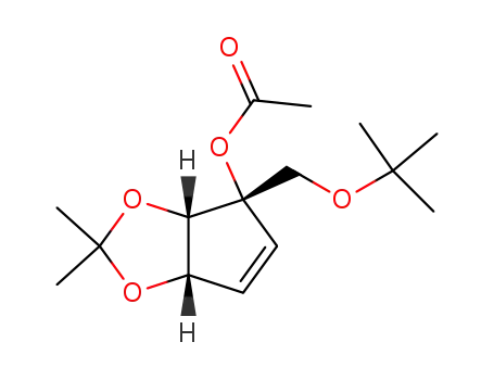 (1R,2S,3S)-1-acetoxy-2,3-(isopropylidenedioxy)-1-(tert-butoxymethyl)-4-cyclopenten