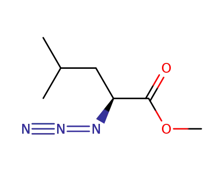 Molecular Structure of 124790-75-6 ((S)-2-Azido-4-methyl-pentanoic acid methyl ester)