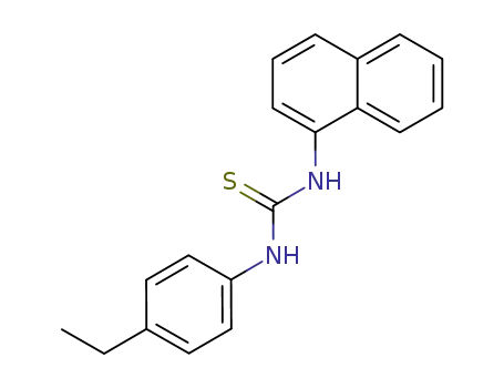 Molecular Structure of 475424-95-4 (<i>N</i>-(4-ethyl-phenyl)-<i>N'</i>-[1]naphthyl-thiourea)