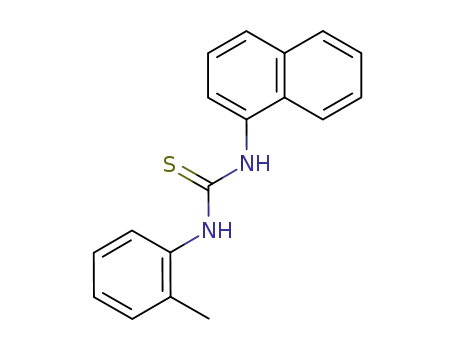 Molecular Structure of 111782-22-0 (1-naphthalen-1-yl-3-<i>o</i>-tolyl-thiourea)