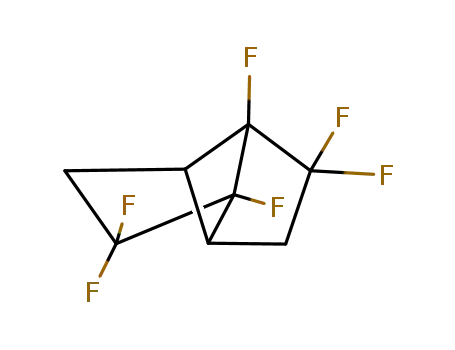Molecular Structure of 92818-42-3 (1,2,2,5,6,6-hexafluorotricyclo<3.3.0.0<sup>6,8</sup>>octane)
