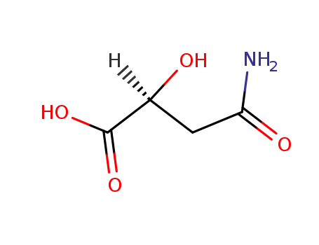 Molecular Structure of 57229-74-0 (Butanoic acid, 4-amino-2-hydroxy-4-oxo-, (S)-)