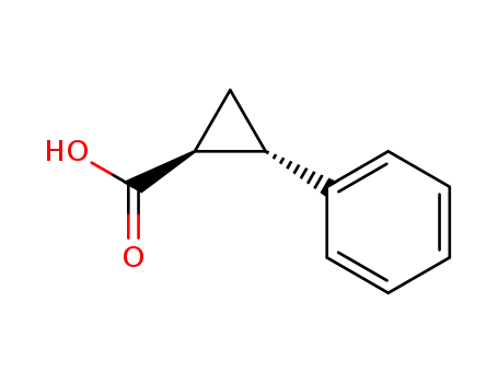 Molecular Structure of 23020-15-7 ((1S,2S)-2-Phenylcyclopropane-1-carboxylic acid)