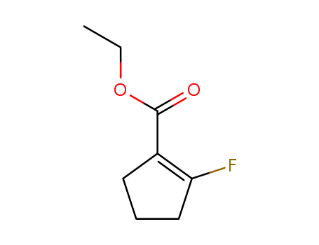 Molecular Structure of 173277-81-1 (1-Cyclopentene-1-carboxylicacid,2-fluoro-,ethylester(9CI))