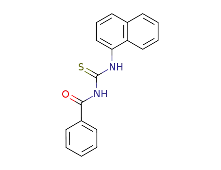 Molecular Structure of 4921-84-0 (1-Benzoyl-3-(1-naphtyl)thiourea)