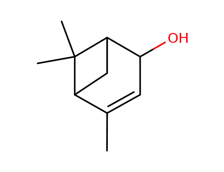 Molecular Structure of 1820-09-3 ((1alpha,2alpha,5alpha)-4,6,6-trimethylbicyclo[3.1.1]hept-3-en-2-ol)