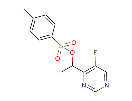 Molecular Structure of 1289559-67-6 (1-(5-fluoropyrimidin-4-yl)ethyl-4-methyl benzenesulfonate)