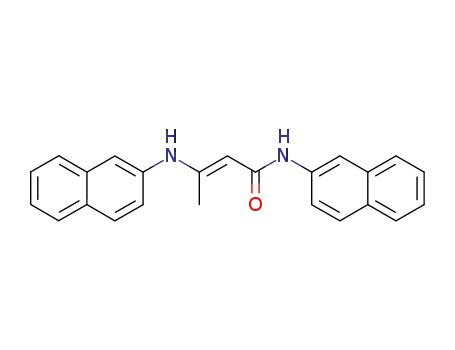 Molecular Structure of 13052-56-7 (N-(naphthalen-2-yl)-3-(naphthalen-2-ylamino)but-2-enamide)