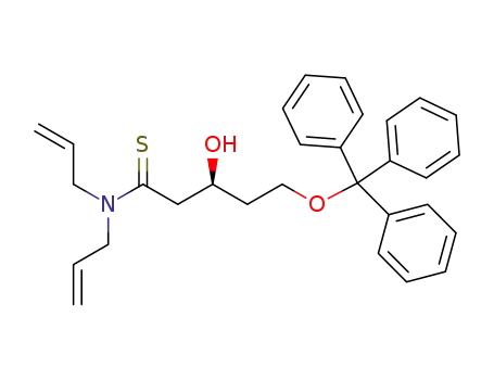(S)-N,N-diallyl-3-hydroxy-5-(trityloxy)pentanethioamide