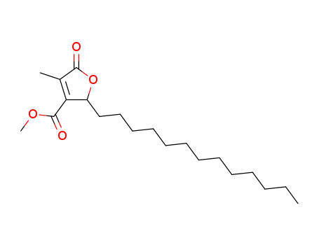 Molecular Structure of 67910-85-4 (methyl 4-methyl-5(2H)-oxo-2-tridecyl-furan-3-carboxylate)