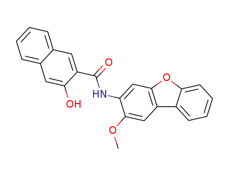 2-Naphthalenecarboxamide,3-hydroxy-N-(2-methoxy-3-dibenzofuranyl)-