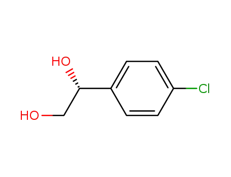 Molecular Structure of 152142-03-5 ((1R)-1-(4-Chlorophenyl)-1,2-ethanediol)