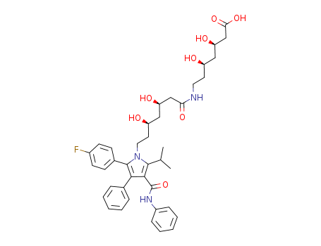 (3R,5R)-7-((3R,5R)-7-(2-(4-fluorophenyl)-5-isopropyl-3-phenyl-4-(phenylcarbamoyl)-1H-pyrrol-1-yl)-3,5-dihydroxyheptanamido)-3,5-dihydroxyheptanoic aci