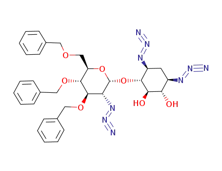 4-O-(2-azido-2-deoxy-3,4,6-tri-O-benzyl-α-D-glucopyranosyl)-2-deoxystreptamine
