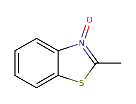 Molecular Structure of 23808-61-9 (Benzothiazole, 2-methyl-, 3-oxide (8CI,9CI))
