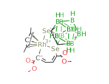 [(CH<sub>3</sub>)5C<sub>5</sub>Rh][C(COOCH<sub>3</sub>)CHCHC(COOCH<sub>3</sub>)SeC<sub>2</sub>Se(B<sub>10</sub>H<sub>10</sub>)]