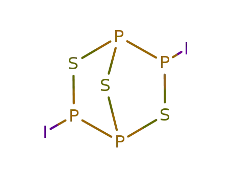 Molecular Structure of 19257-89-7 (2,5,7-Trithia-1,3,4,6-tetraphosphabicyclo[2.2.1]heptane, 3,6-diiodo-)
