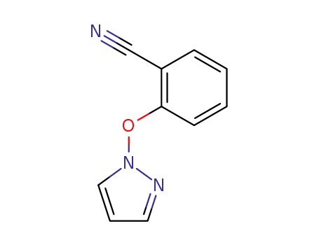 Molecular Structure of 445411-86-9 (Benzonitrile, 2-(1H-pyrazol-1-yloxy)- (9CI))