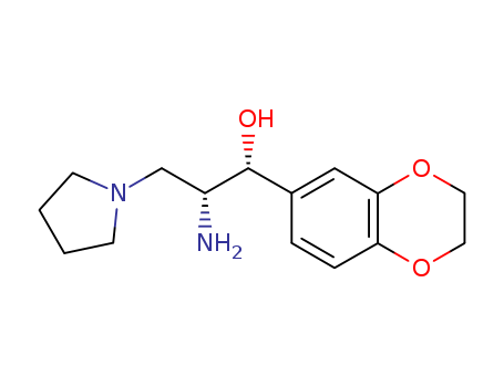 (1R,2R)-2-Amino-1-(2,3-dihydrobenzo[b][1,4]dioxin-6-yl)-3-(pyrrolidin-1-yl)propan-1-ol