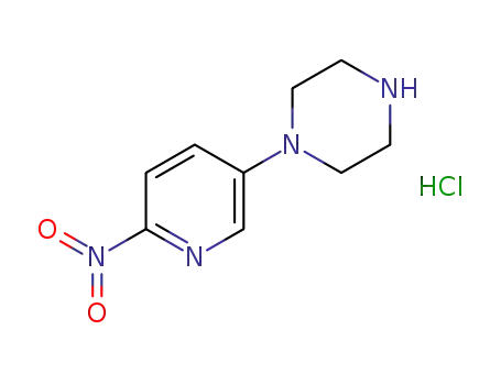 Molecular Structure of 1221726-34-6 (1-(6-nitropyridin-3-yl)piperazine hydrochloride)