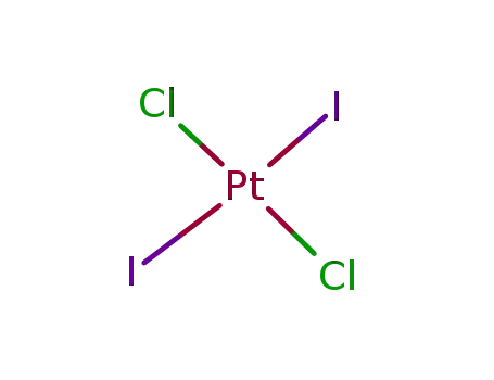 Molecular Structure of 15619-71-3 (PtCl<sub>2</sub>I<sub>2</sub>)