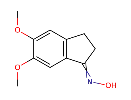 Molecular Structure of 15547-61-2 (5,6-Dimethoxy-1-indanone oxime 98%)