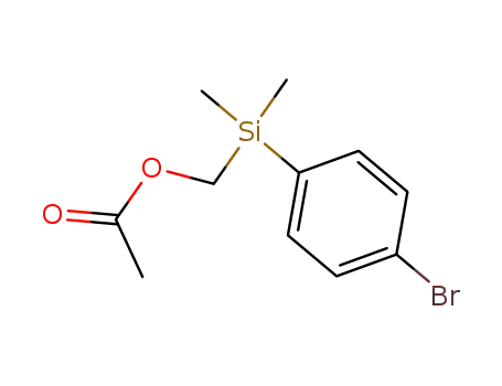 Acetic acid [(4-bromo-phenyl)-dimethyl-silanyl]-methyl ester