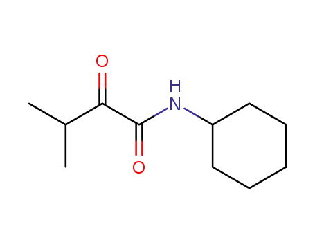 Molecular Structure of 32998-89-3 (N-cyclohexyl-3-methyl-2-oxobutanamide)