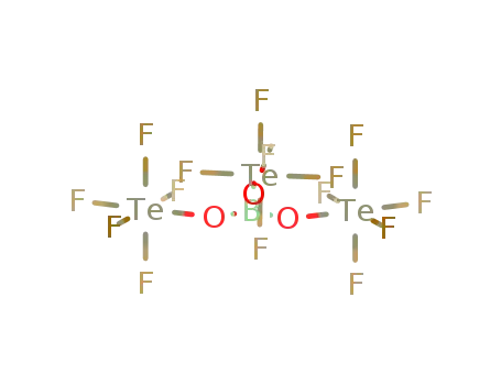 Molecular Structure of 40934-88-1 (boron tris{pentafluoro-oxotellurate(VI)})