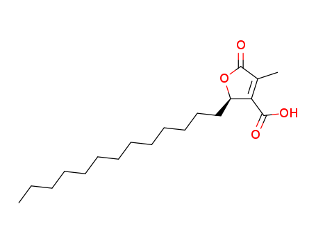 3-Furancarboxylic acid,2,5-dihydro-4-methyl-5-oxo-2-tridecyl-, (2R)-