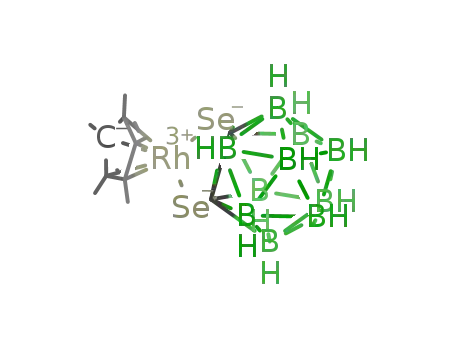η5-pentamethylcyclopentadienyl[1,2-dicarba-closo-dodecaborane(12)-diselenolato]rhodium