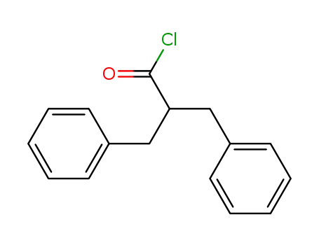 Molecular Structure of 49802-75-7 (2-benzyl-3-phenyl-propionyl chloride)