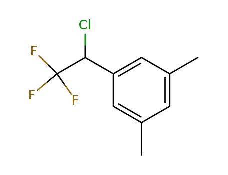 Molecular Structure of 191402-57-0 (1-(1-Chloro-2,2,2-trifluoro-ethyl)-3,5-dimethyl-benzene)