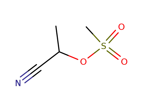 Molecular Structure of 6839-20-9 (2-[(methylsulfonyl)oxy]propanenitrile)